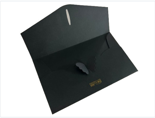 Envelopes de negócios clássicos de tamanho personalizado de papel branco premium