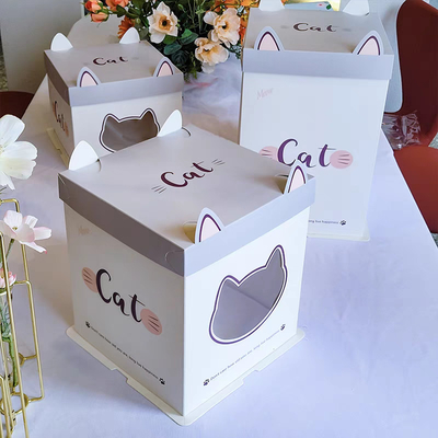 Caixas de embalagem de bolo aceitas por encomenda personalizada