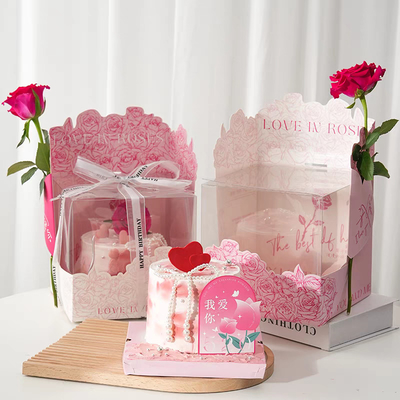 Encomenda personalizada aceita Caixas grandes de bolo com espessura de papel selecionada pelo cliente