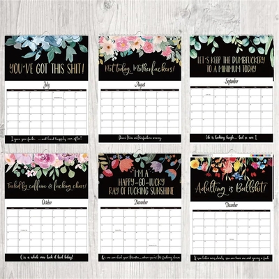 Calendários de parede personalizados Visualização mensal para programação de negócios produtiva