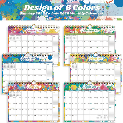 Calendários de escritório personalizados de marca de negócios em cores completas para personalização e marca