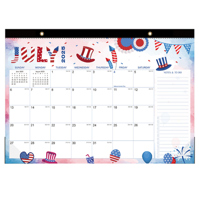 Impressão de calendário personalizado no tipo de papel brilhante