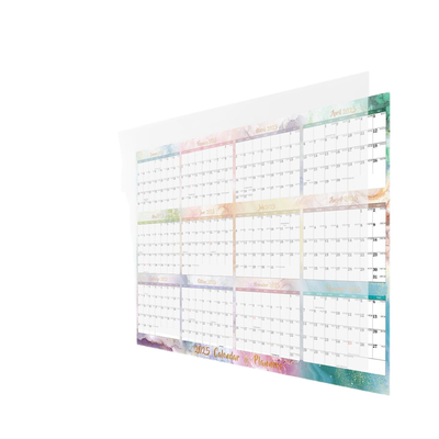 Calendário de parede personalizado em espiral com tema festivo / sazonal e impressão a cores