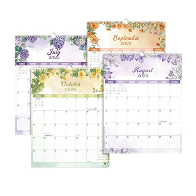Impressão de calendário personalizado brilhante personalizado para tema de férias / sazonais