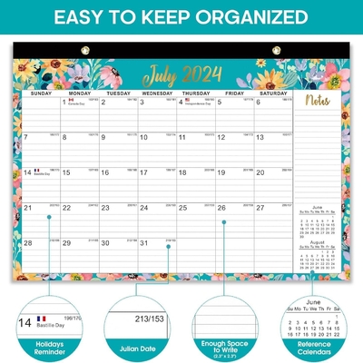 Férias Principais Férias dos EUA Marcado Empresarial Marcado Calendários de Mesa Personalizados 12 X 12 polegadas