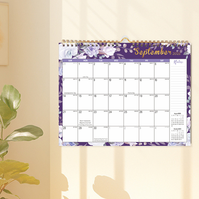 Impressão em cores completas de calendários de parede personalizados para visibilidade do seu negócio