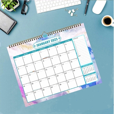 Retangle Calendários de escritório personalizados de marca de negócios para organização e agendamento de grandes feriados dos EUA