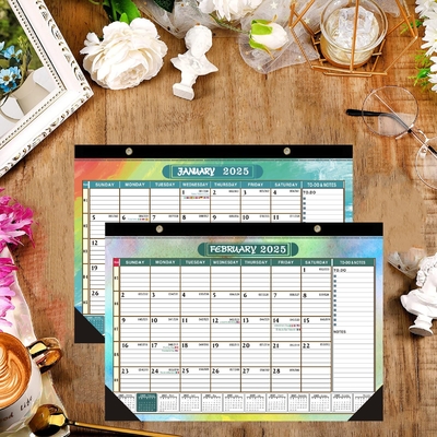 Calendário de parede personalizado de 12 x 12 polegadas Dezembro Fim de mês Personalizável