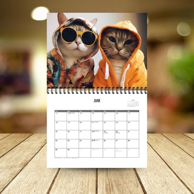 Impressão de calendário personalizado personalizável com visualização mensal e feriados dos EUA