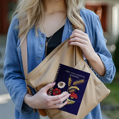 Caderno de Capa Dura Espiral com Design em Relevo para Desempenho Empresarial