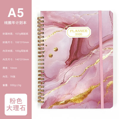 100 Pages Standard Paper Spiral Hardcover Notebook Durable Binding Perfect for Office School and Business