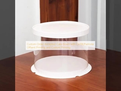 Encomenda personalizada aceita Caixas de bolo com impressão offset CMYK/Pantone e impressão personalizada