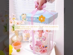 Caixas de bolos grandes feitas sob medida Encomenda personalizada aceita para embalagem personalizada