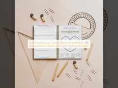 Caderno Personalizado Espiral Capa Dura com Opção de Personalização com Impressão de Logotipo e Papel