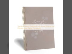 Um caderno padrão personalizado com ligação de parafusos, o seu melhor companheiro de anotações