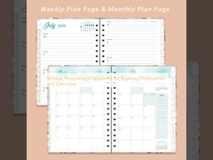 Caderno Vintage Personalizado para Profissionais de Negócios e Executivos