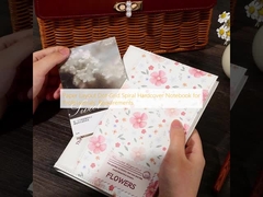 Caderno de Capa Dura em Espiral com Pontilhado para Layout de Papel, para as Necessidades de Profissionais