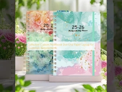Softcover Custom Notebook Layout de papel dot-grid para requisitos do cliente