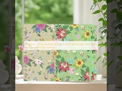 Caderno Personalizado Elegante com Técnica de Design em Relevo e Característica de Estilo Elegante