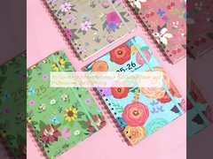 A5 Espiral Hardcover Notebook com papel revestido e ligação em espiral profissional