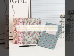 Opção de Personalização de Caderno de Diário Personalizado Impressão de Logotipo e Esquema de Cores Pastel para Personalização