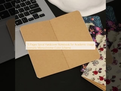 15 páginas Espiral de capa dura Notebook para uso acadêmico Scenário Esquema de cores monocromático