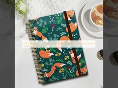 Caderno de Jornal Personalizado de 5,8 X 8,3 Polegadas com Esquema de Cores Monocromático