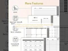 15 Número de páginas Caderno de capa dura em espiral concebido com técnica em relevo e design padrão