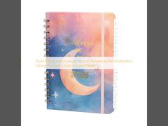 Tomada de Notas com Caderno de Diário Personalizado Opção de Personalização de Capa e Papel