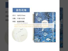 Caderno de Capa Dura Espiral Tamanho Padrão Capa Dura Cor Preta Material Durável Encadernação em Espiral Padrão