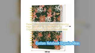 Caderno de diário personalizado para organizar ideias rapidamente
