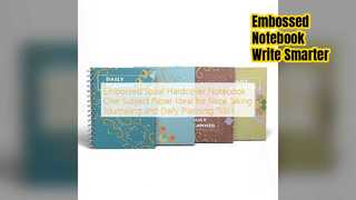 Caderno espiral em relevo para anotações e registro no diário