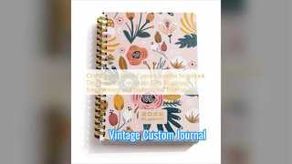 Caderno espiral de capa dura: seu diário personalizado